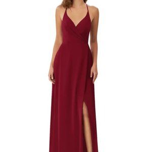 Azazie Davis Burgandy A4 Dress
